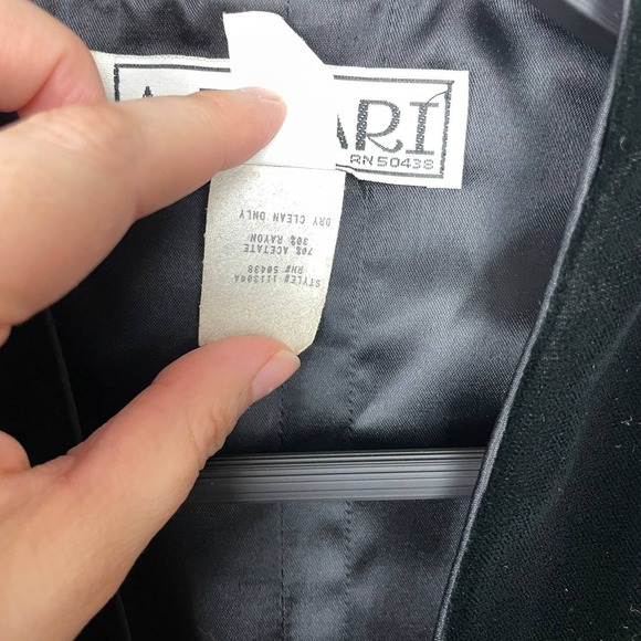 Vintage 80s Whimsigoth Velvet Cropped Fringe Tassel Evening Jacket Small Travel - Picture 9 of 9